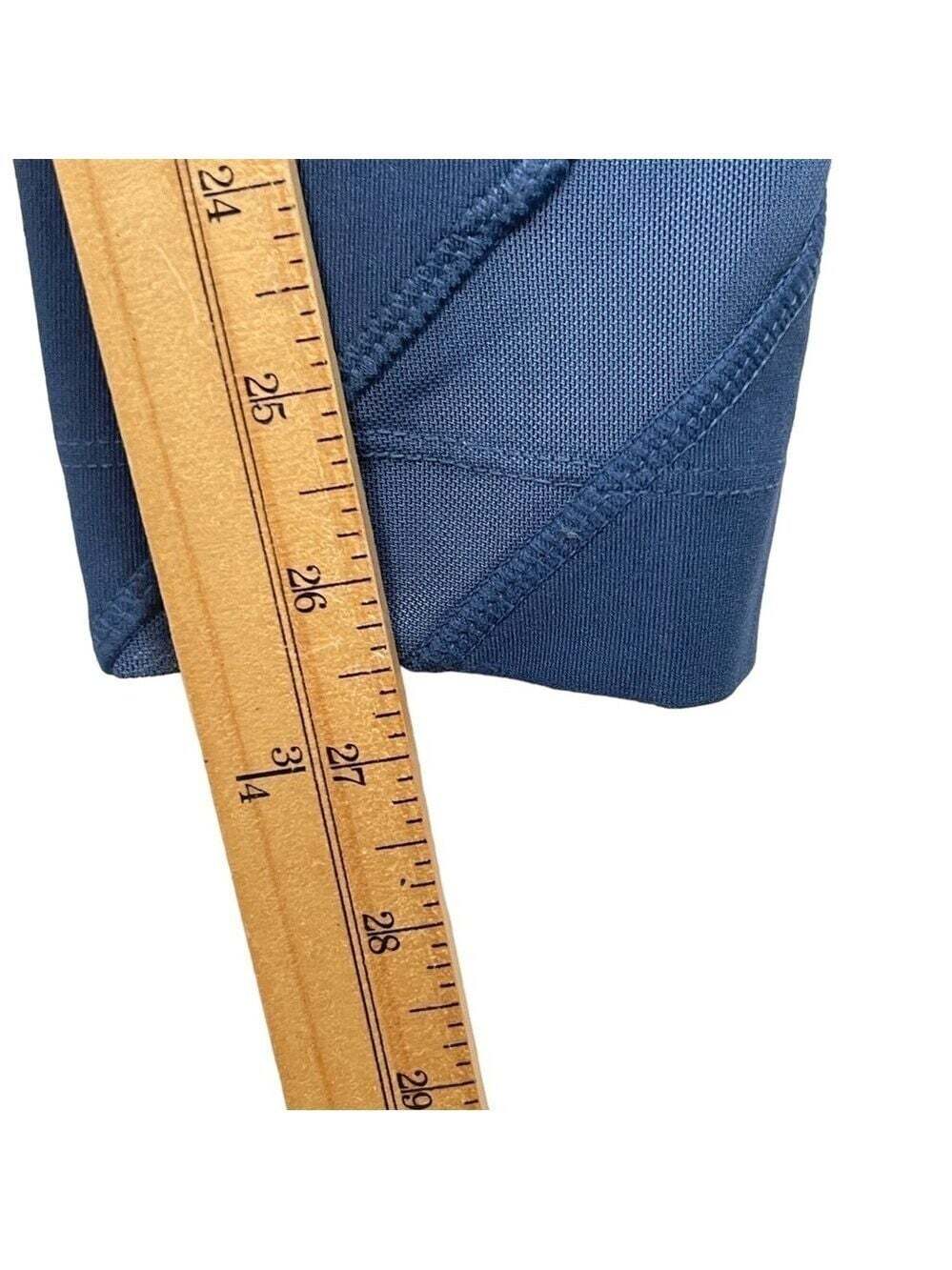 Mondetta Blue Polyester Blend Stretch Skinny Mesh Pockets Yoga Pants Size Small - Picture 15 of 16